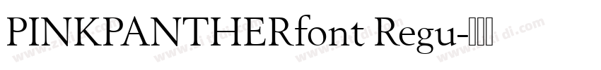 PINKPANTHERfont Regu字体转换